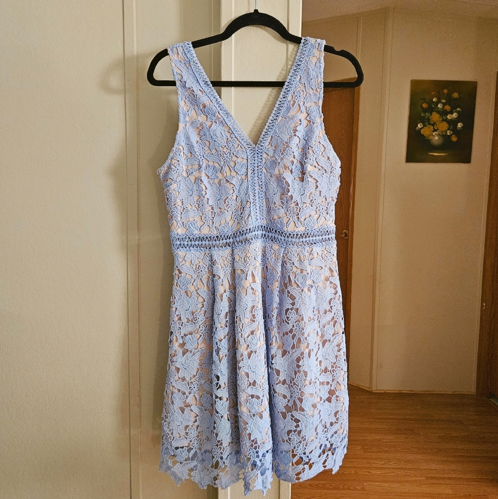 Francesca's Collections Lace Detail Dress